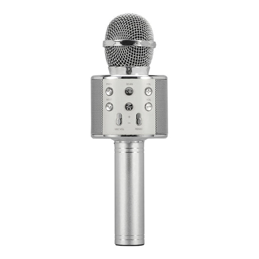 Supersonic SC-904BTK- Silver Wireless Microphone w\Built-in Hi-Fi Speaker