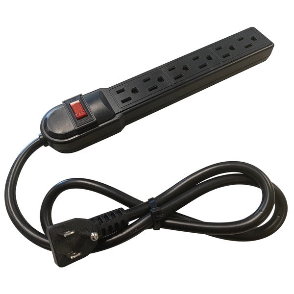 Steren 905-112 6-Outlet Surge-Protected Power Strip