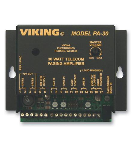 Viking electronics PA-30 Viking 30 Watt Telecom Paging Amp