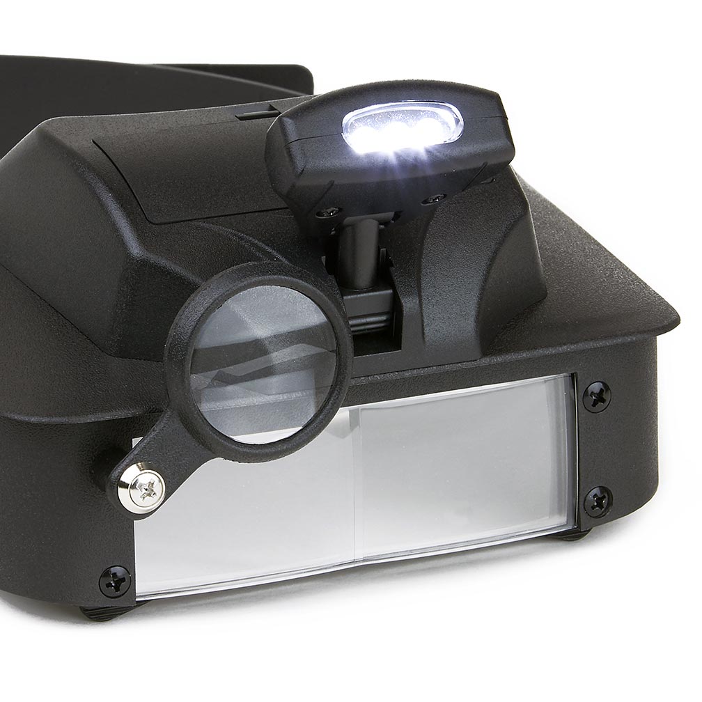Carson LV10 2x3x5x6 LED Lighted Head Visor Magnifier