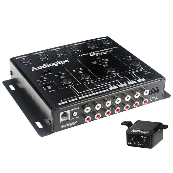 Audiopipe 4 Way Crossover 6 ch. Input 8 ch. Output Deff Audio