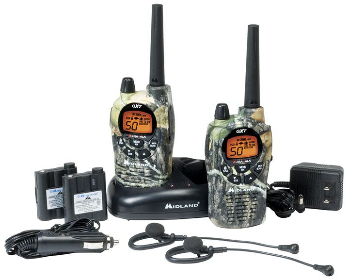 Midland GXT1050VP4 Waterproof Series 50 Channel and Headset Camo (Two Radio's)