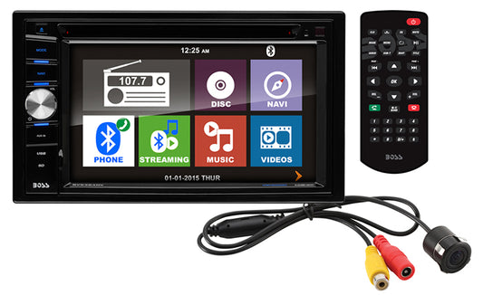 Boss BVNV9384RC Double Din 6.2" LCD Touchscreen With Back up Camera in 1 gift box