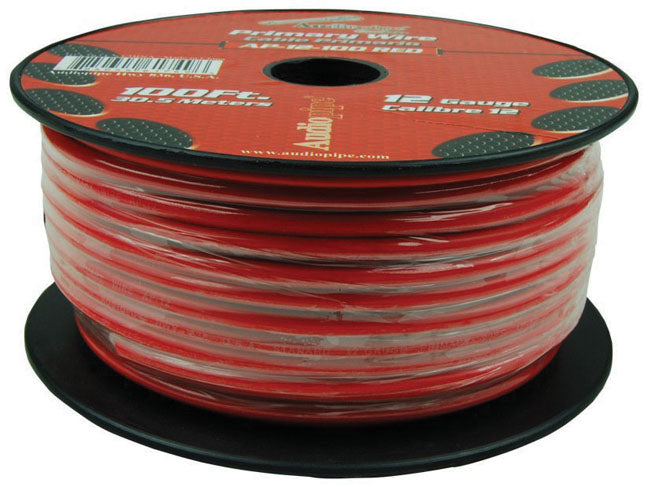 Audiopipe AP12100RD 12 Gauge 100Ft Primary Wire Red