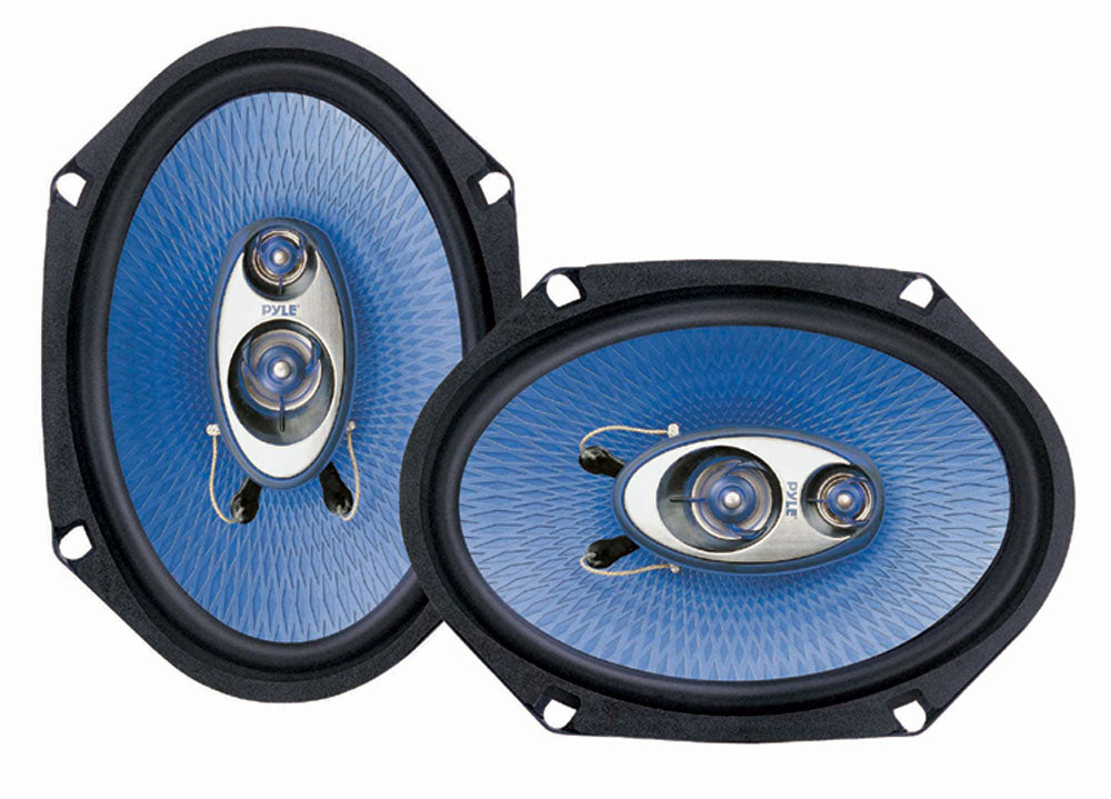 Pyle PL683BL 6X8" 3-WAY 360W Blue Label 360W Speakers