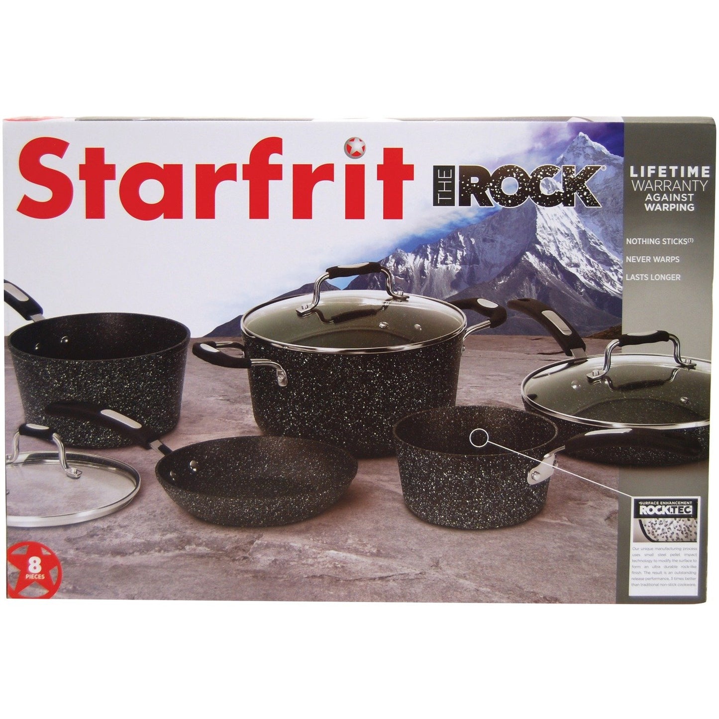 THE ROCK 030930-001-0000 Rock 8pc Bakelite Set