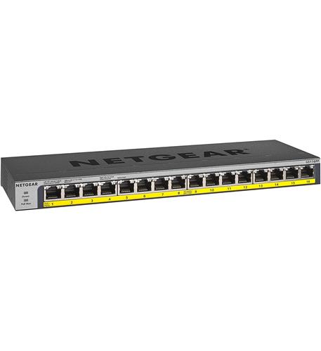 Netgear GS116PP-100NAS 16port Poe Plus Gigabit Unmngd