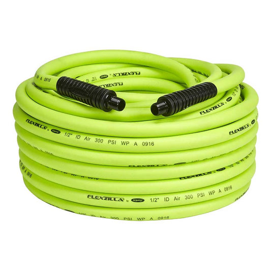 Flexzilla HFZ12100YW4 Air Hose 1/2" X 100' 1/2" MNPT Fittings