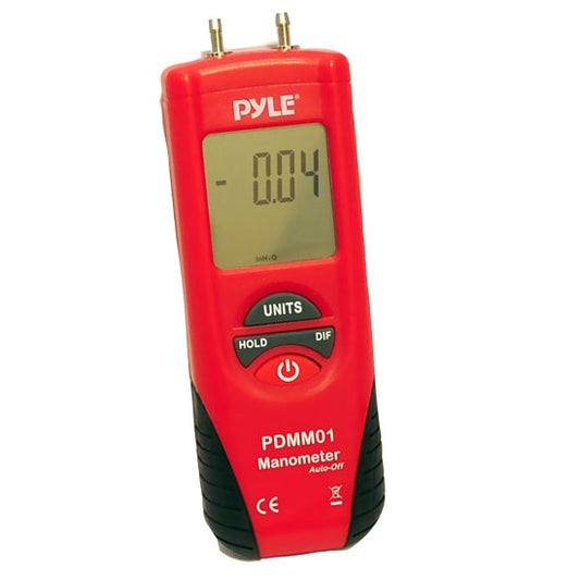 Pyle PDMM01 Digital Manometer Red/Black Color