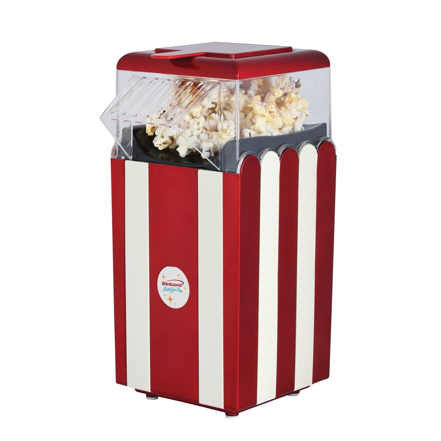 Brentwood Appl. PC-488R Classic Striped 8-Cup Hot Air Popcorn Maker