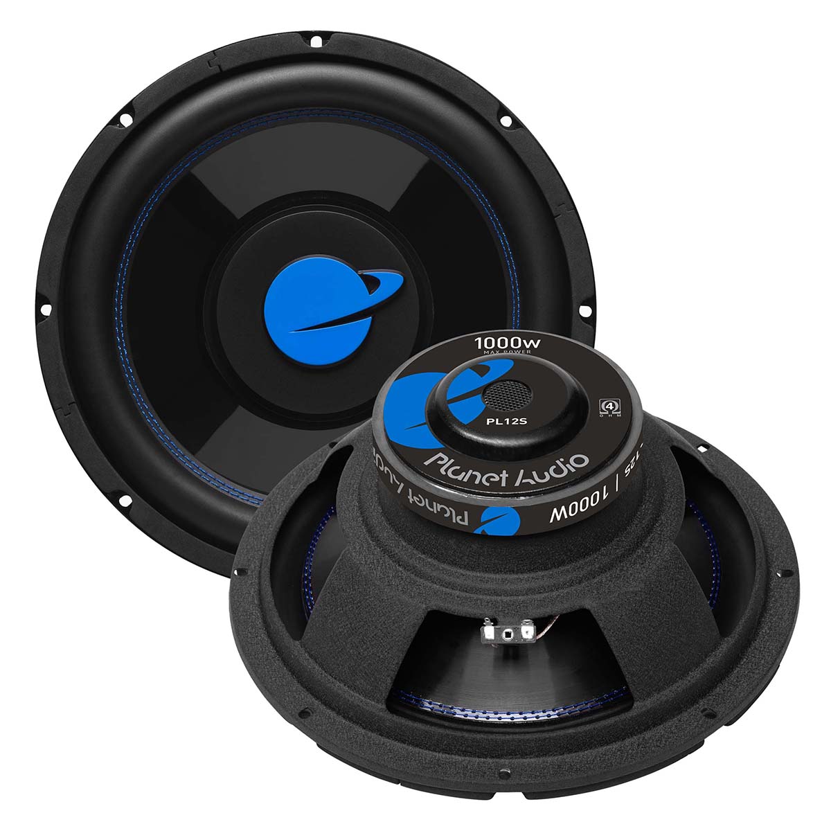 Planet Audio Pl12s 12 Woofer 500w Rms1000w Max Single 4 Ohm Voice Deff Audio 6366