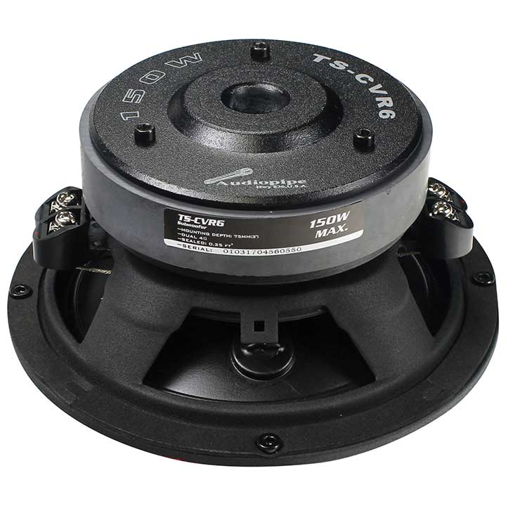 Audiopipe TSCVR6 6" Woofer 150W Max 4 Ohm DVC Sold Each