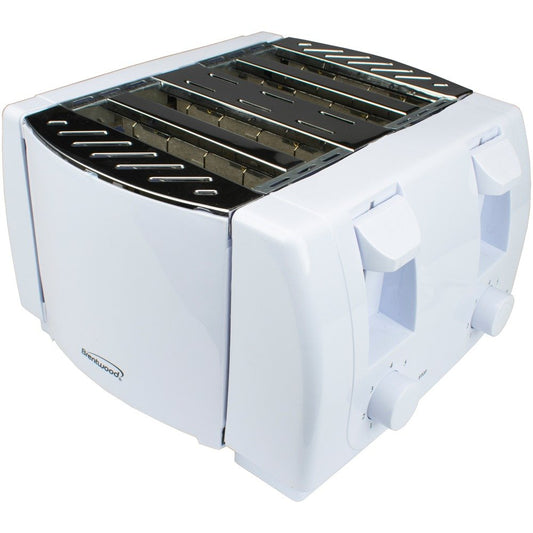 BRENTWOOD TS-265 1300W 4 Slice Toaster (White)