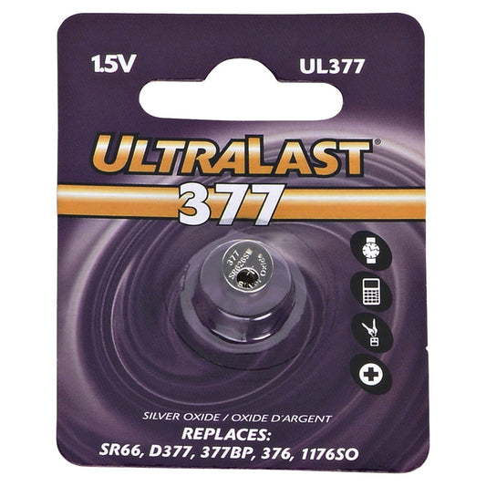 ULTRALAST UL377 UL377 Watch Battery