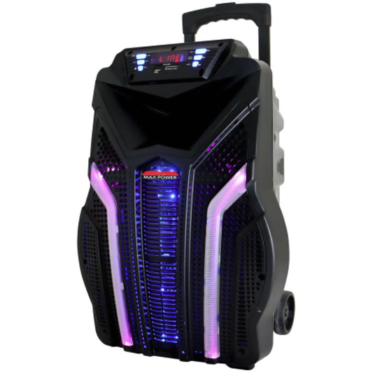 Maxpower MPD151L Single 15" Woofer w/ Rechargeable battery mic & Remote