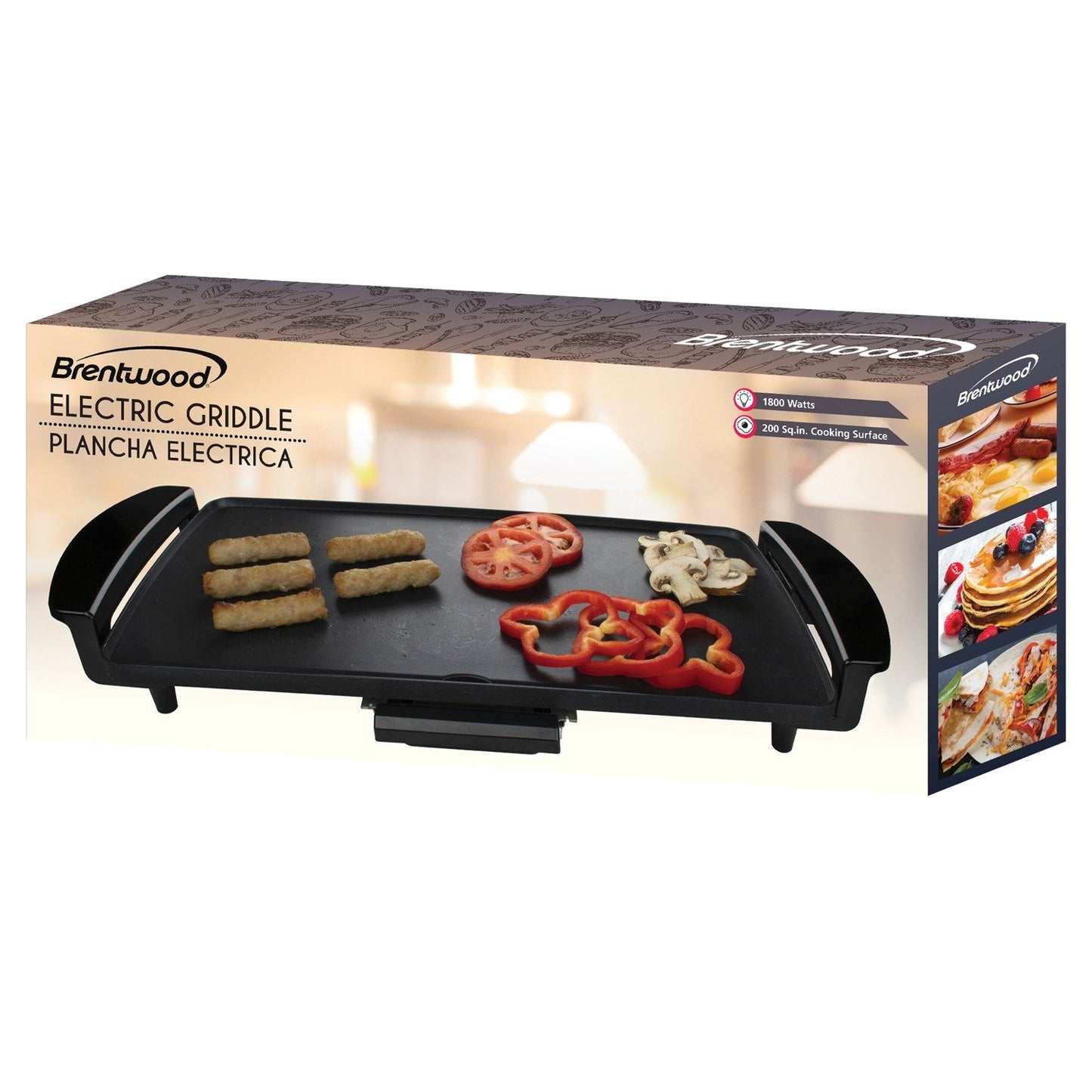 Brentwood Appl. TS-819 Nonstick Electric Griddle w/Drip Pan