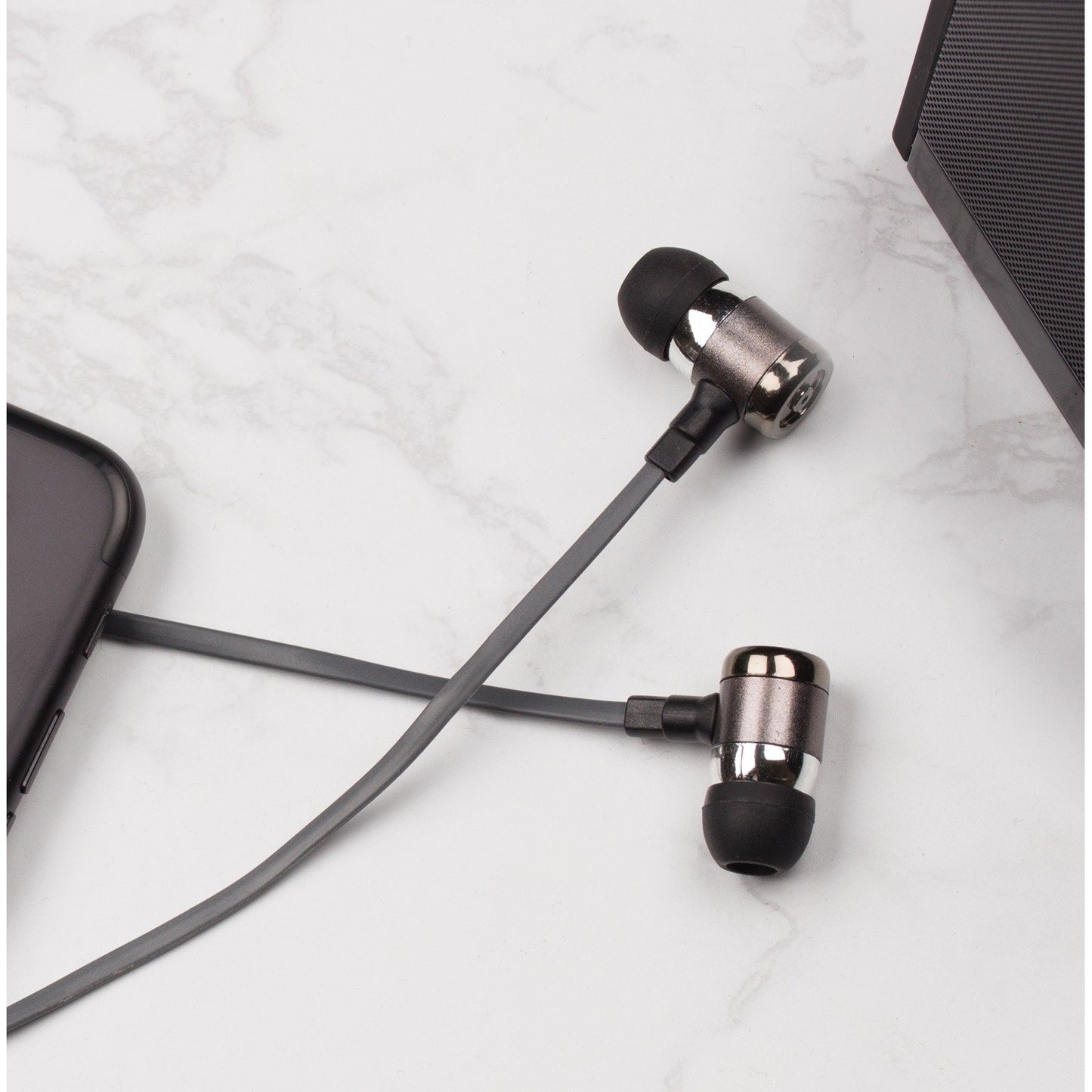 AT&T PE50-GRY PE50 In-Ear Stereo Earbuds w/Microphone (Gray)
