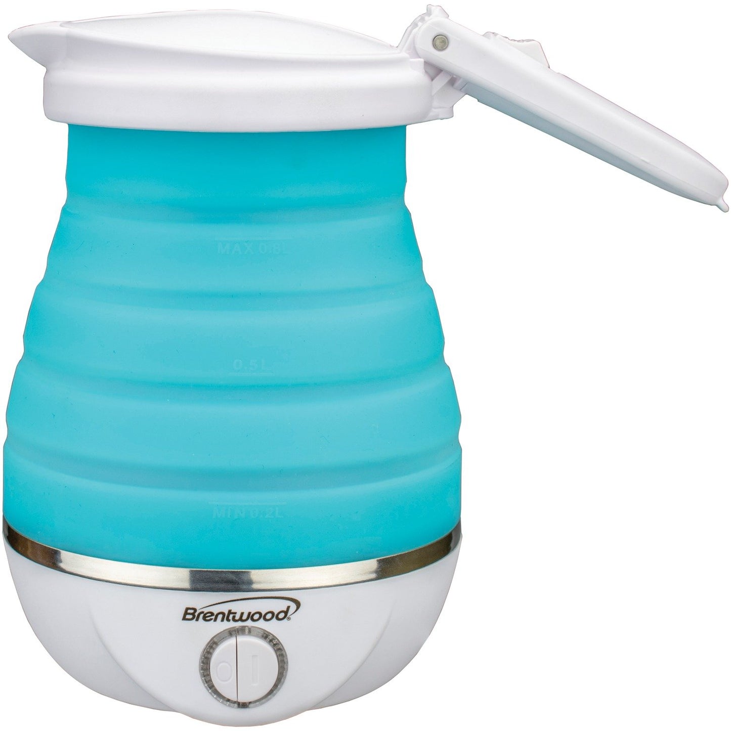 Brentwood Appl. KT-1508BL .85Q Dual-Voltage Collapsible Travel Kettle (Blue)