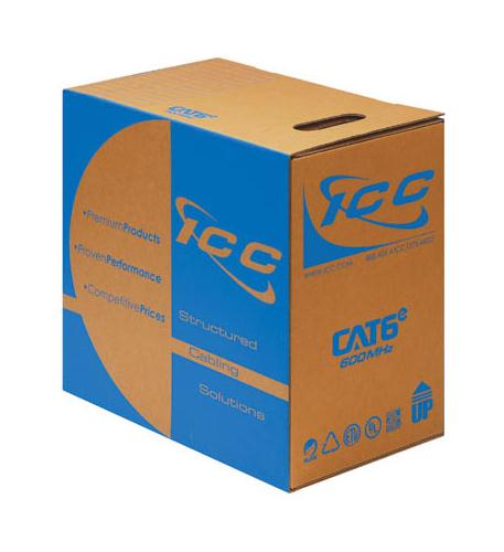 Icc ICCABP6EWH Cat6e Cmp Plenum Cable White