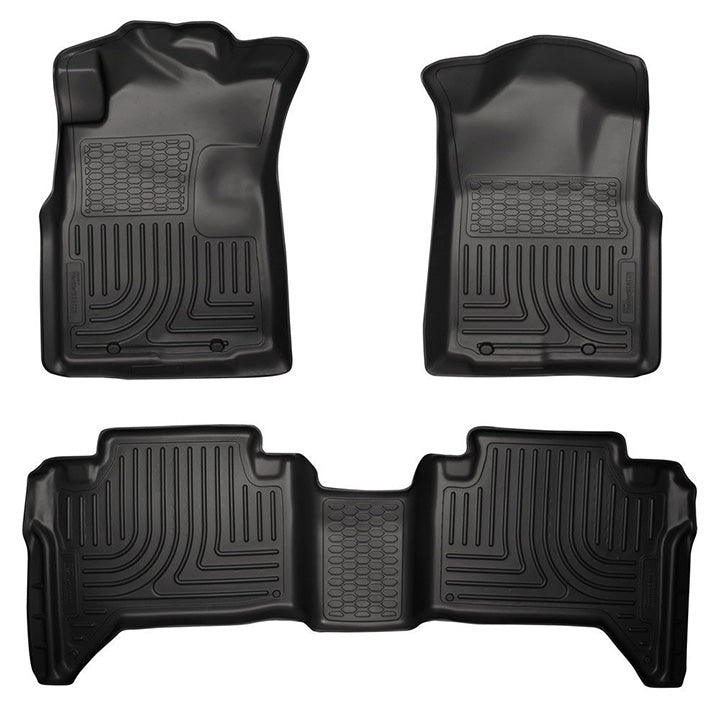 Husky 98951 Front/2nd Seat Floor Liners For 05-15 Tacoma Double Cab