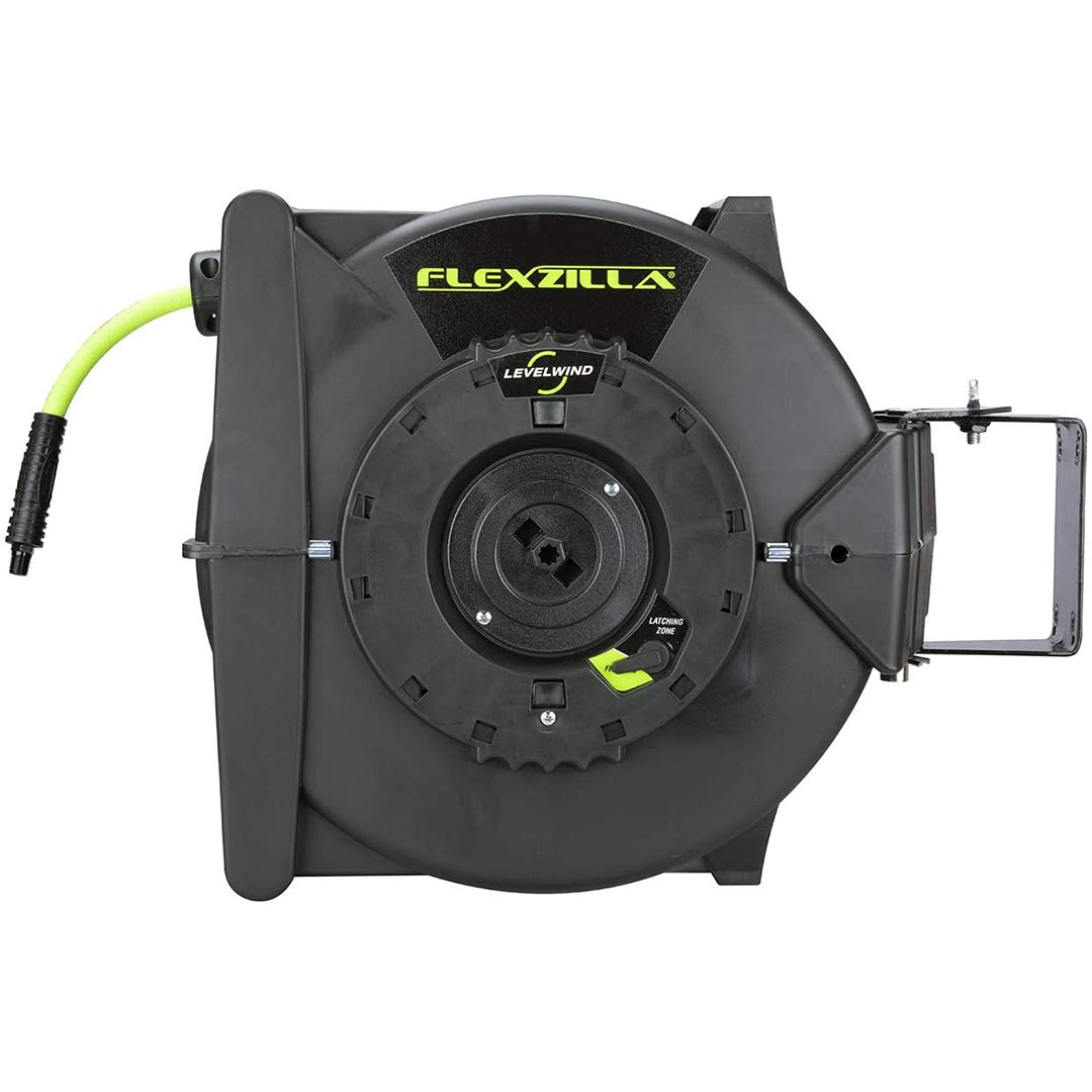 Flexzilla L8305FZ Retractable Air Hose Reel with Levelwind Technology 3/8" x 50'