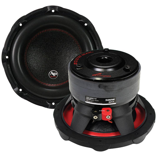 Audiopipe TXXBDC38 8" Woofer 250W RMS/500W Max Single 4 Ohm Voice Coils