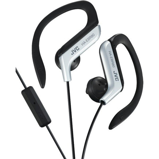 JVC HAEBR80S In-Ear Sports Headphones w/Microphone & Remote (Silver)