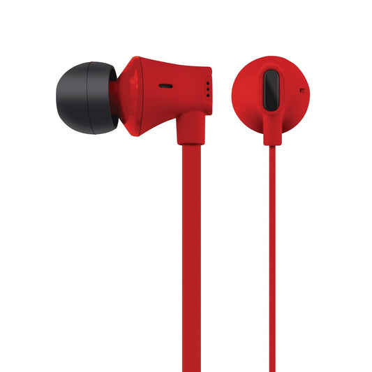 AT&T  EBM03-RED JIVE Noise Isolating Earbuds w/In-line Microphone (Red)