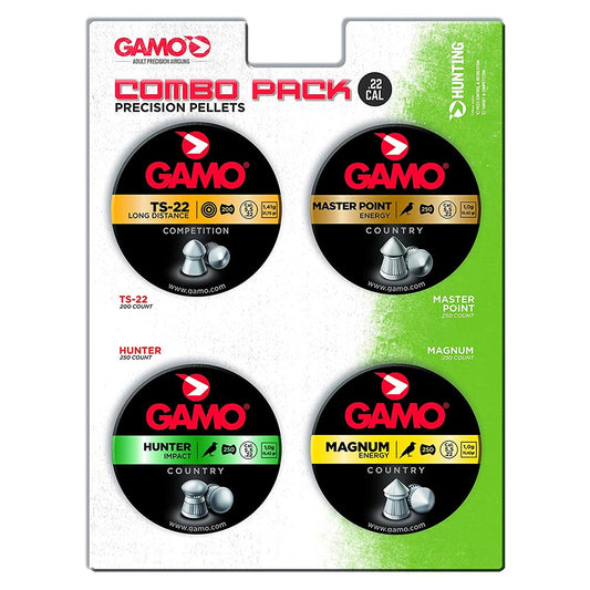 Gamo 63209295554 Combo Pack Assorted .22 Cal (Ts-22/Hunter/Magnum/Master Point)