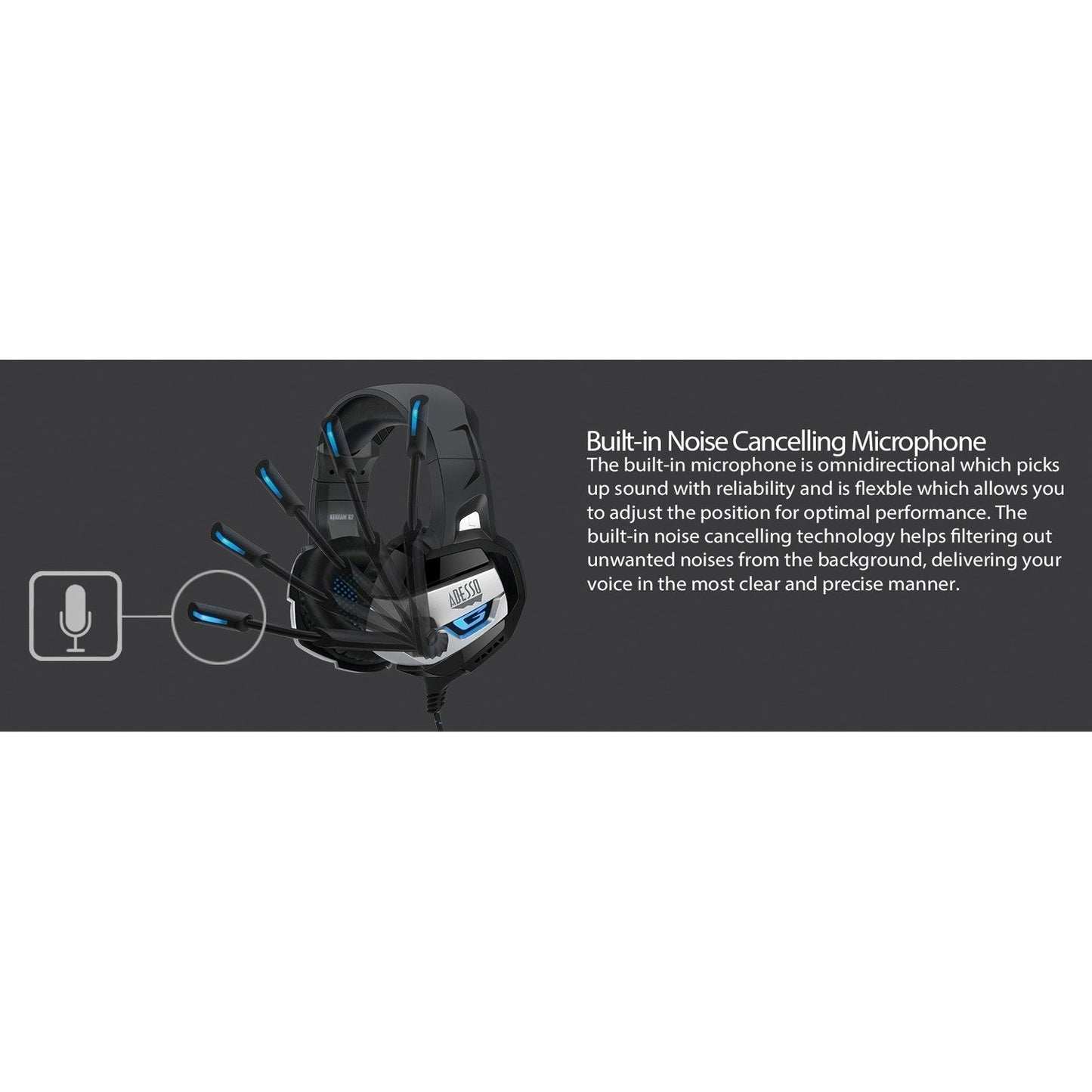 Adesso XTREAM G2 Xtream G2 Stereo USB Gaming Headset with Microphone