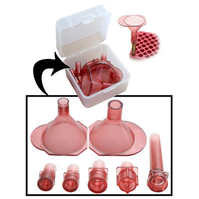 MTM AF7 Universal Powder Funnel Kit 17 to 500 S&W Clear Red