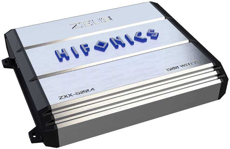 Hifonics ZXX-600.4 600W Peak Zeus Series Class-A/B 4-Channel 2-Ohm Stable Amplifier