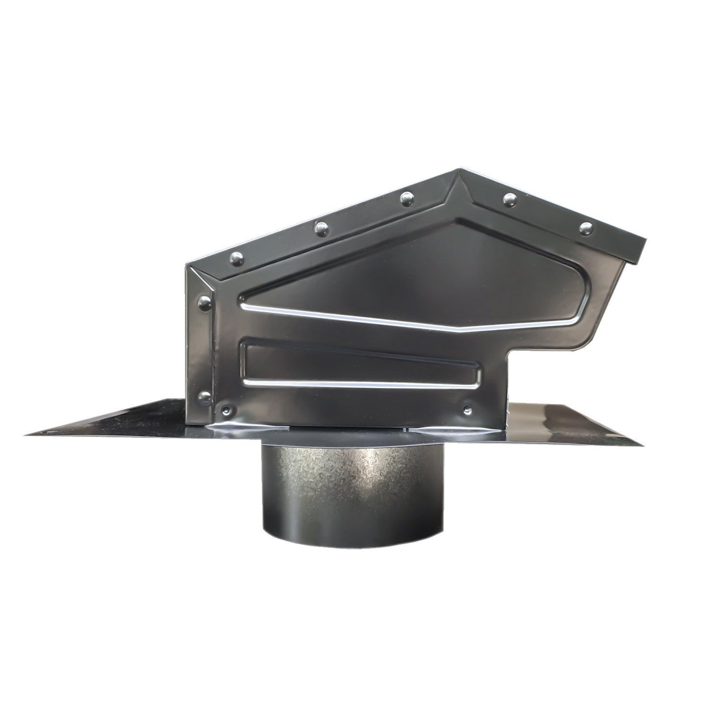 Builder's Best 012635 Black Metal Roof Vent Cap (4" Collar)