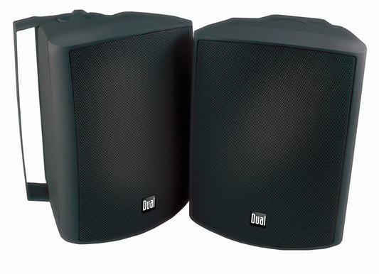 Dual LU53PB 5.25" 125 Watt 3 Way Indoor Outdoor Black Speaker pair