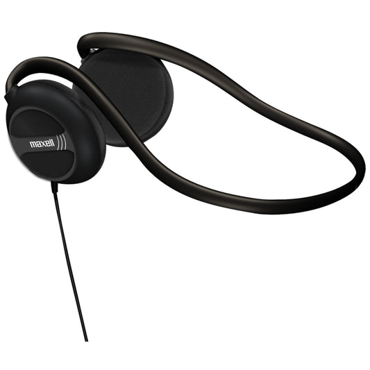 Maxell 190316 Neckband Stereo On-Ear Headphones w/Swivel Earcups