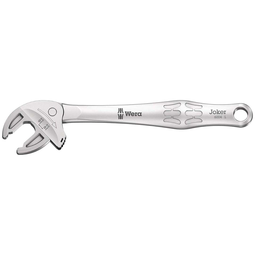 WERA 05020101001 Joker L Self-Setting Combination Wrench: 16 - 19mm, 5/8" - 3/4"