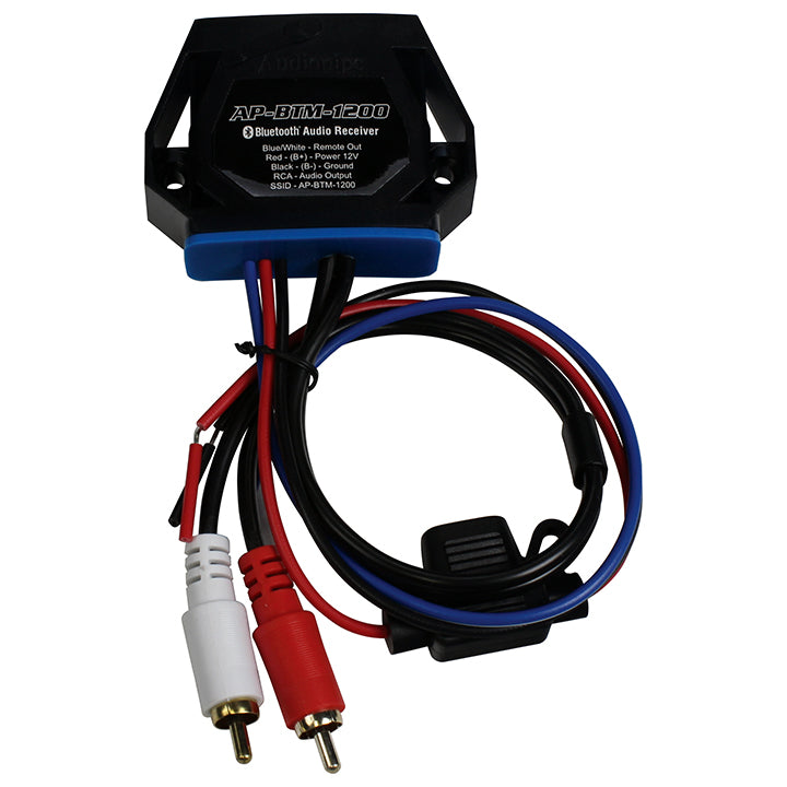 Audiopipe APBTM1200 Marine Bluetooth Audio Receiver Converts any Amplifier