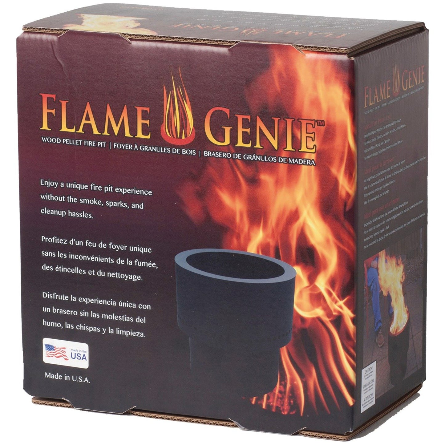 Flame Genie FG-16 Wood Pellet Fire Pit (Black)