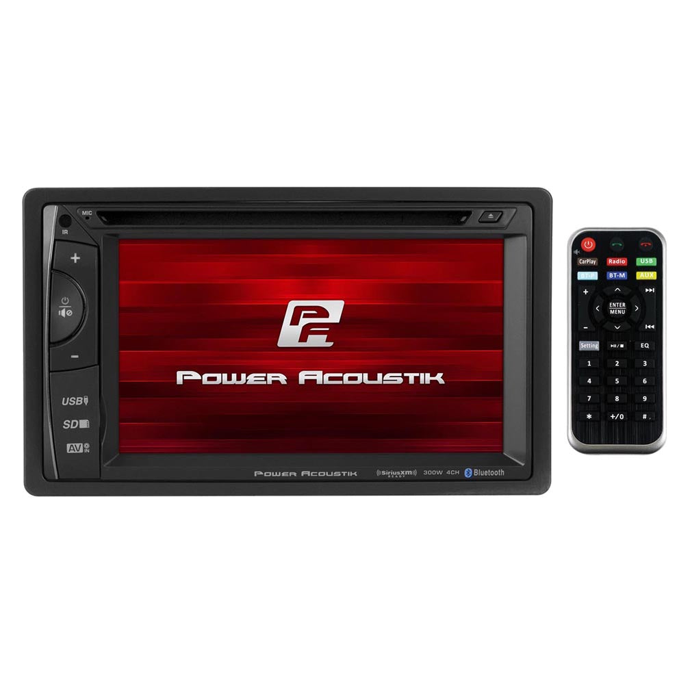 Power Acoustik PH620SXMBNT DDin 6.2" Touchscreen AM/FM/DVD/USB/BT/SAT Ready