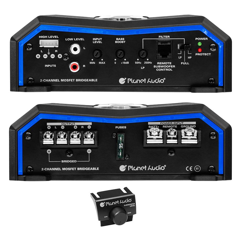 Planet Audio PL12002 1200 Watt 2 Channel Amplifier