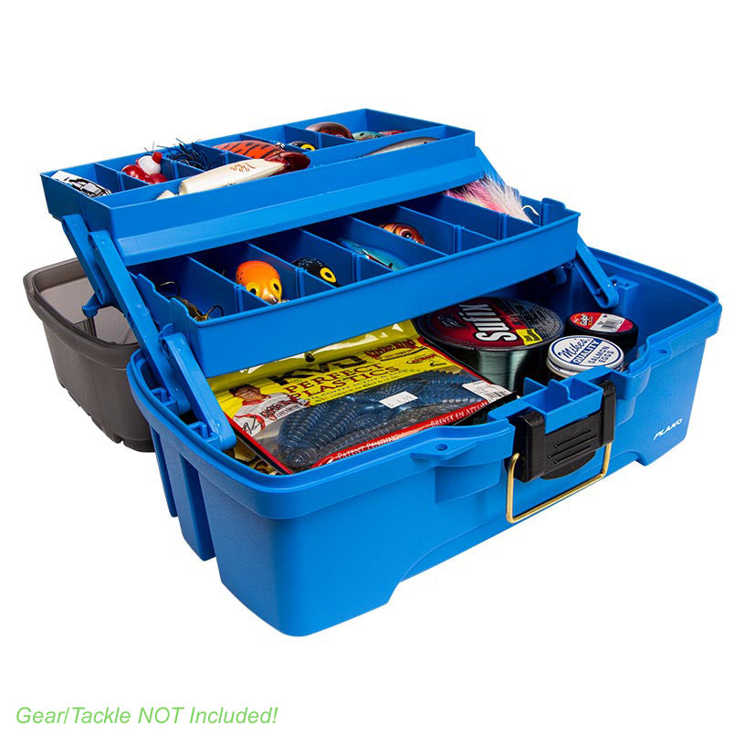 Plano PLAMT6231 3" Tray Tackle Box  Bright Blue