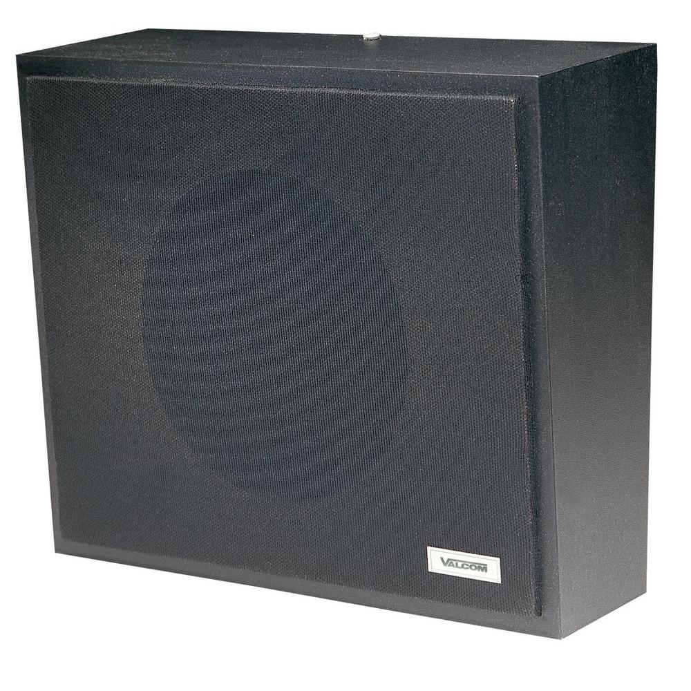 Valcom V-1061-BK Talkback Wall Speaker - Black