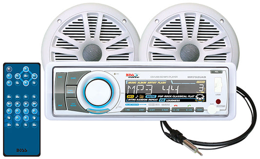 Boss MCK752WB6 Marine Combo Kit Includes MR6W MR752UAB MRANT10