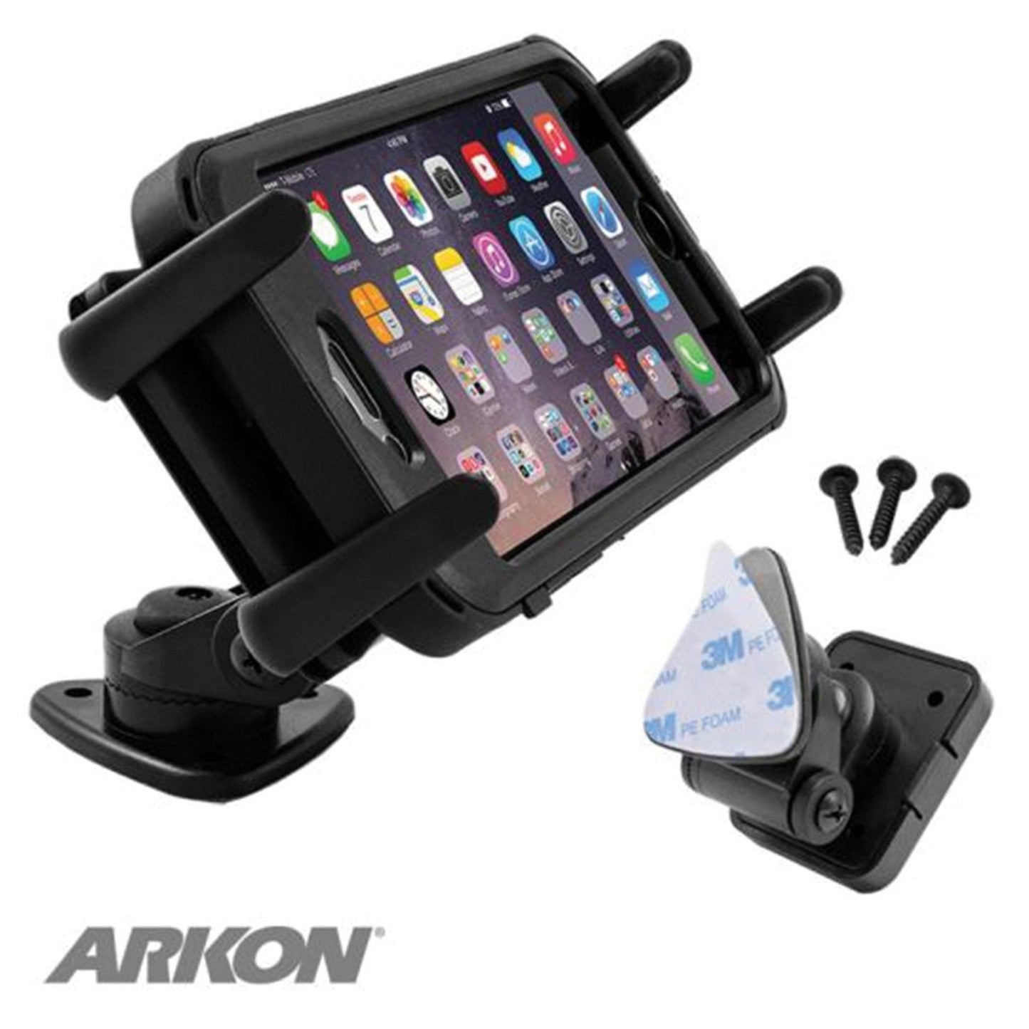 Arkon SM628 Slim-Grip® Ultra™ 1" Multiangle Adhesive or Screw Dashboard