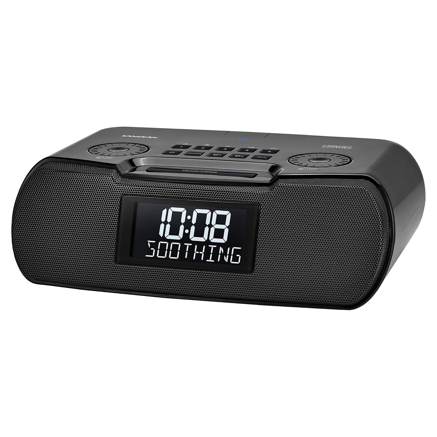 SANGEAN SNGRCR30 RCR-30 AM/FM Clock Radio with Bluetooth and Sound Soother