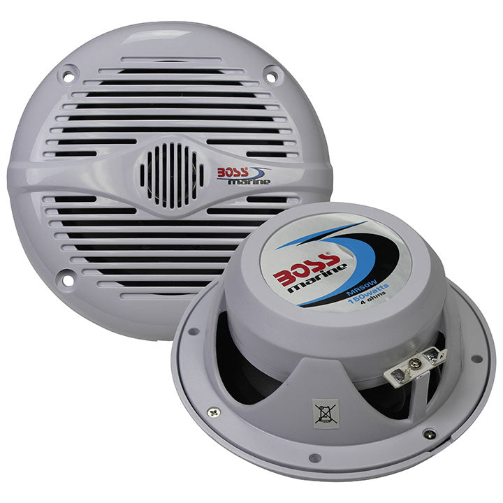 BOSS AUDIO MR50W Marine 5.25" 2-way 150-watt Full Range Speakers