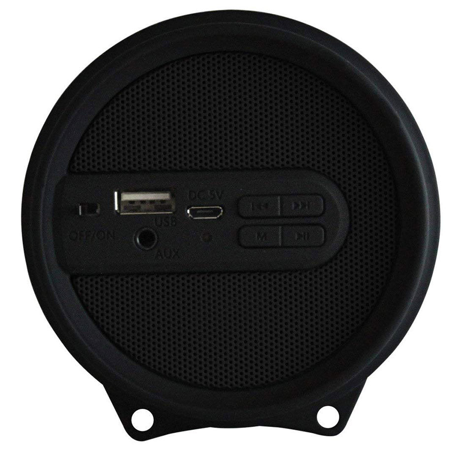 AXESS SPBL1043BK Vibrant Plus Bluetooth Speaker with Disco LED Lights In Black