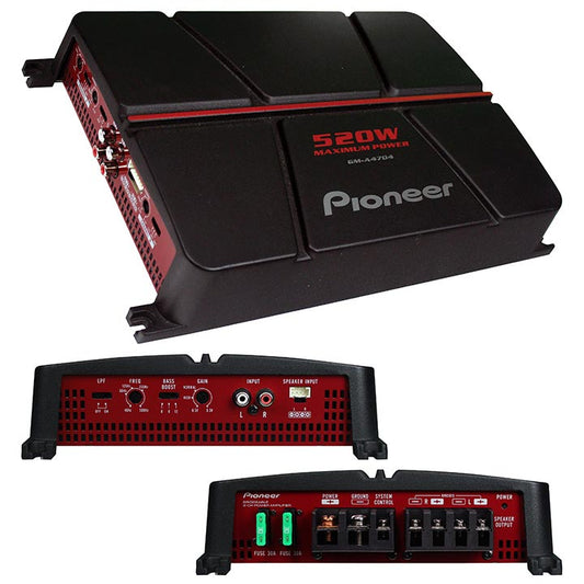 Pioneer GMA4704 520 Watt Max 4 Channel Amplifier