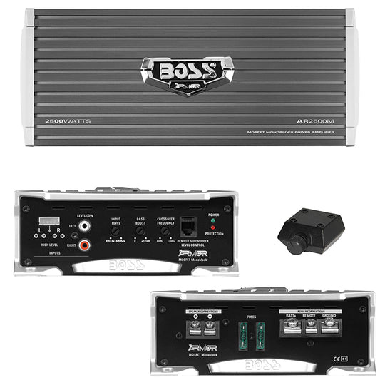 Boss AR2500M Armor Monoblock Amplifier 2500W Max