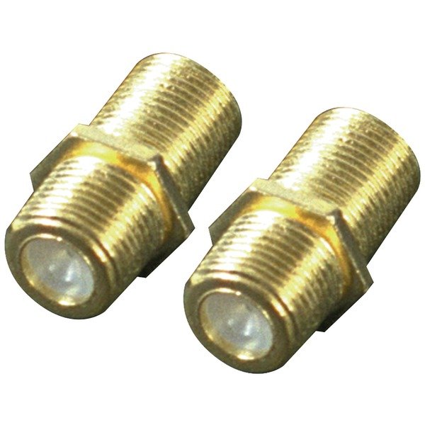 RCA VH66R In-Line F-Connectors, 2 pk